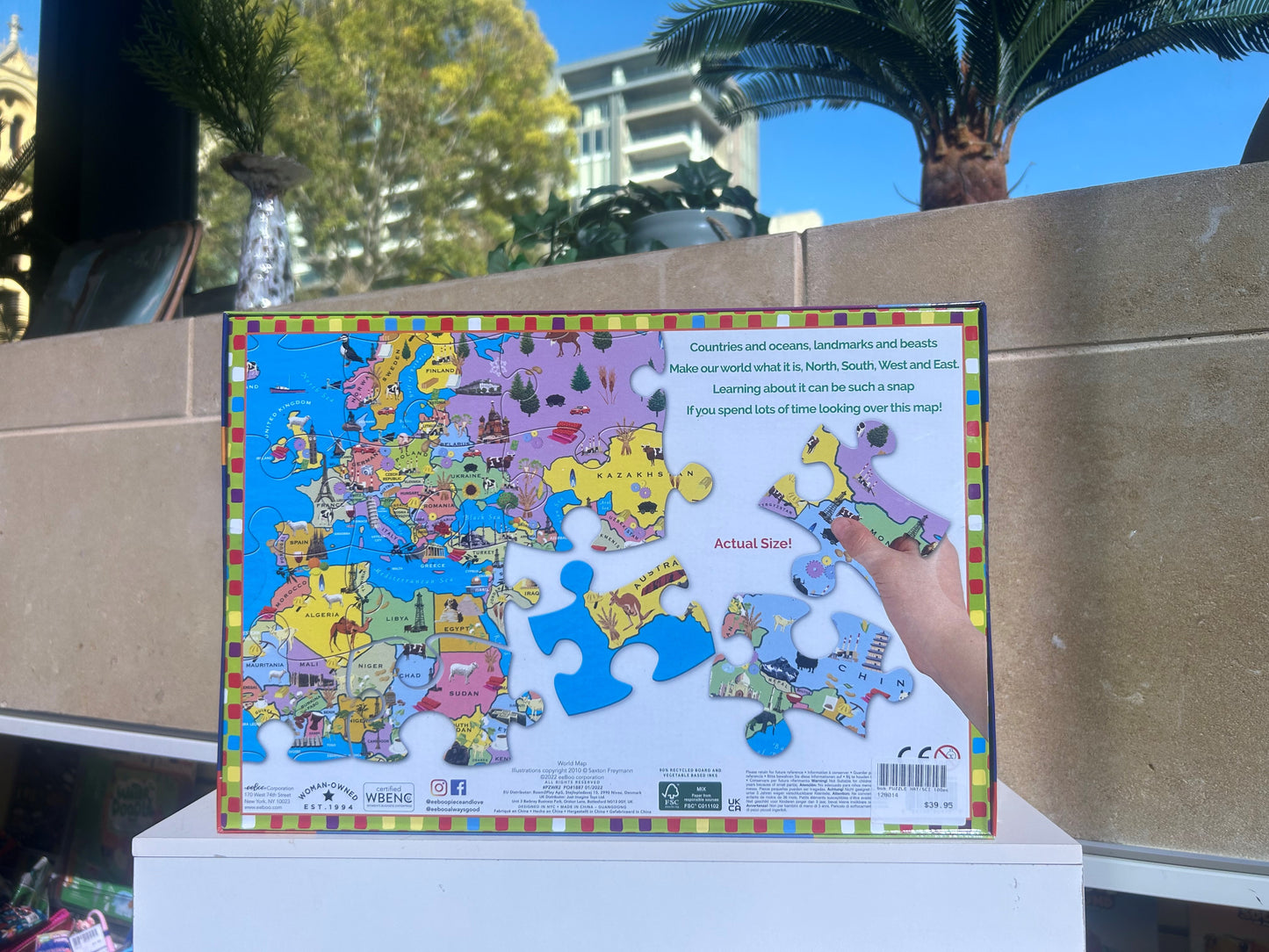 Puzzle - "Map of the World" 100pc