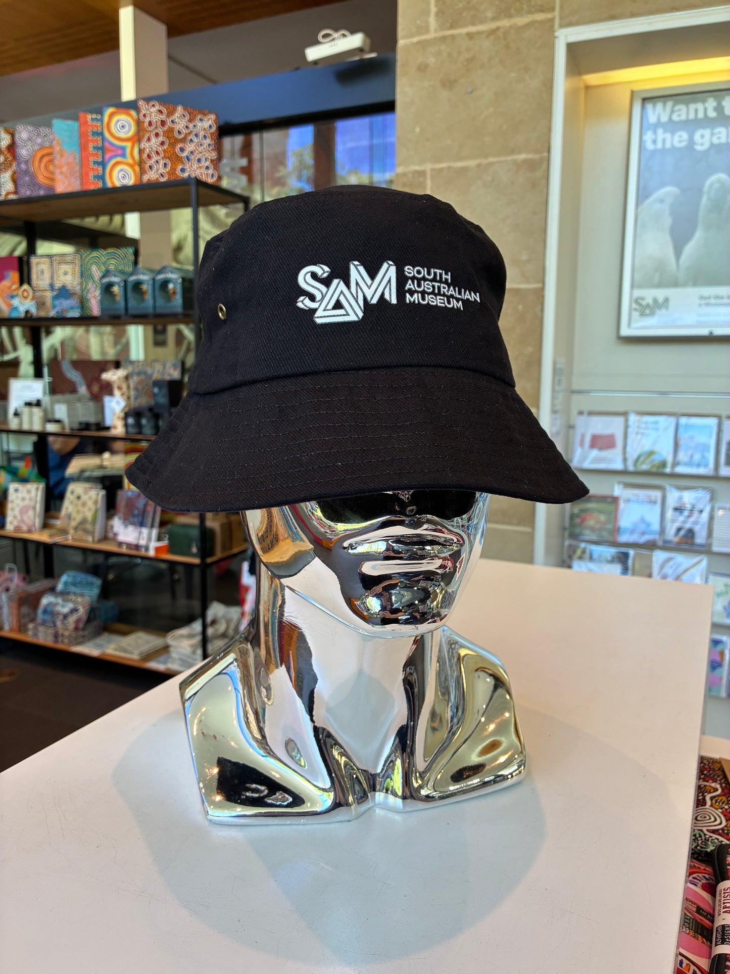 top SAM BUCKET HAT BLACK ADULT LGE