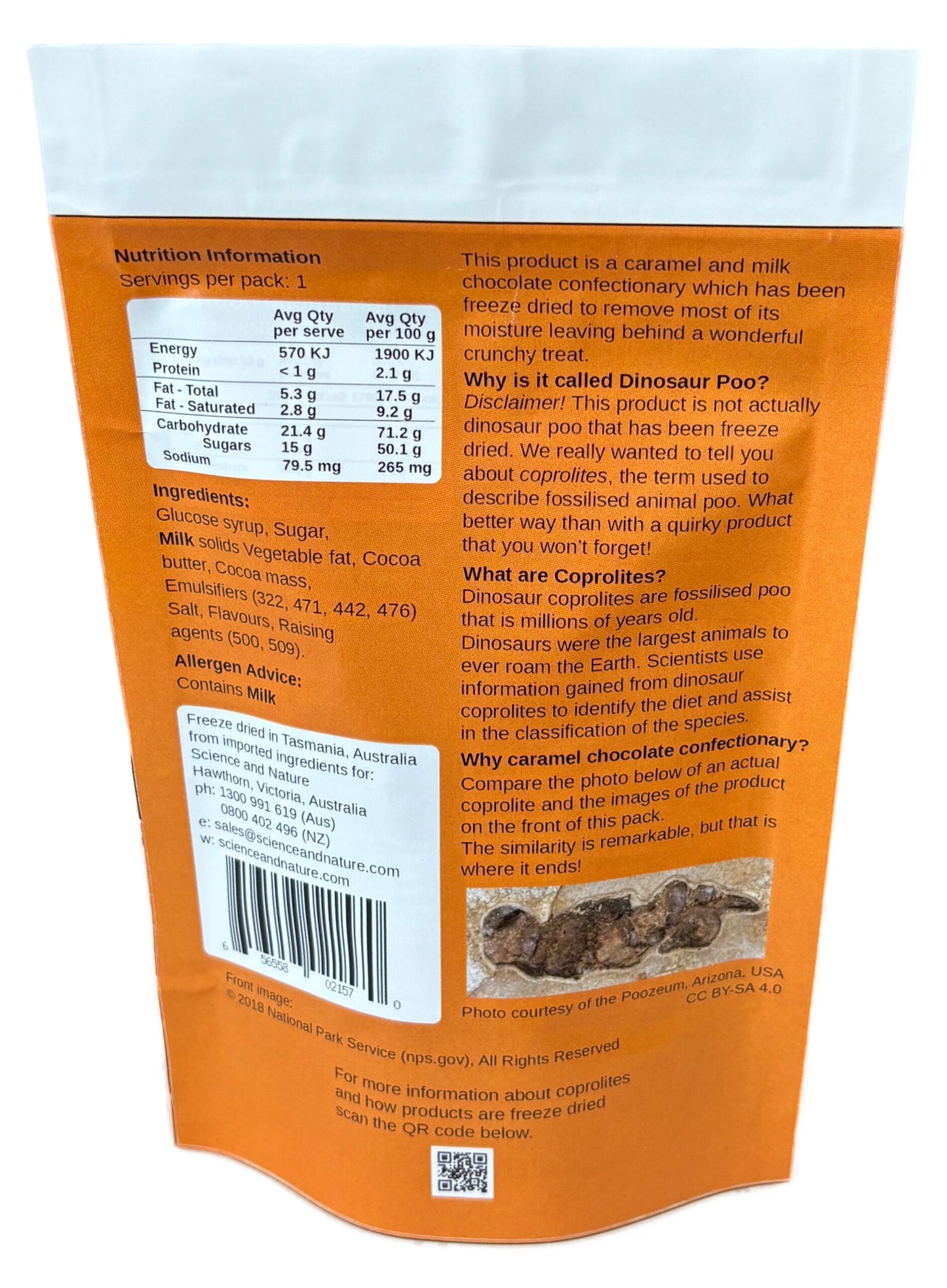 sci FREEZE DRIED DINOSAUR POO