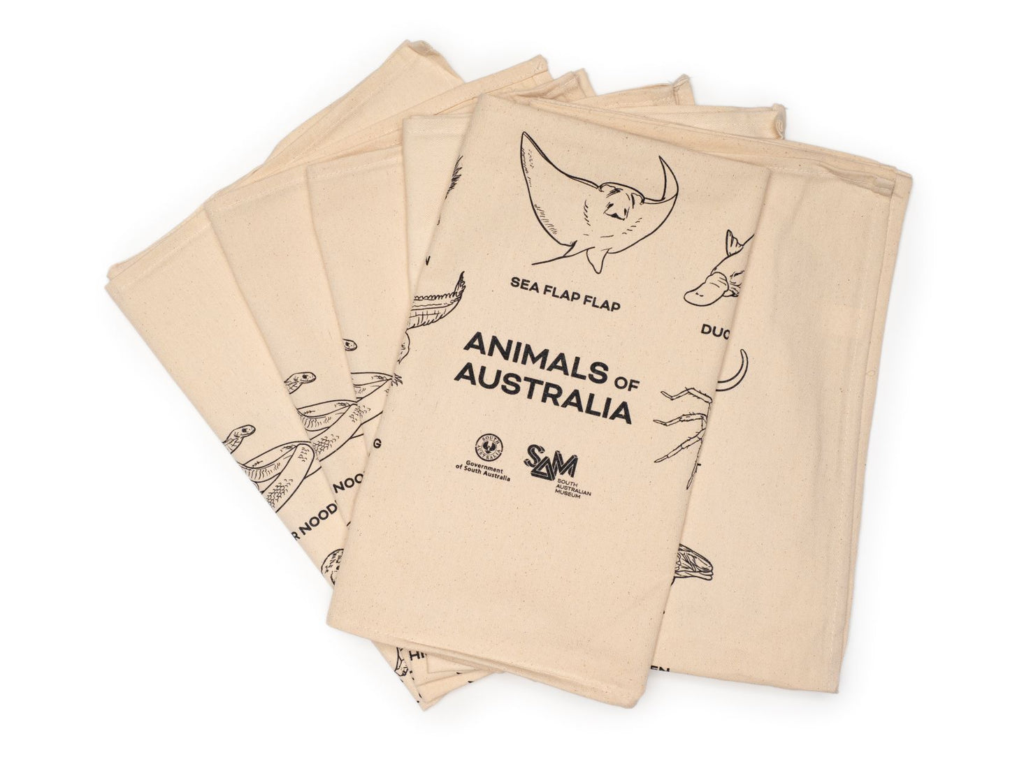 Tea towel -"Animals of Australia" SAM exclusive