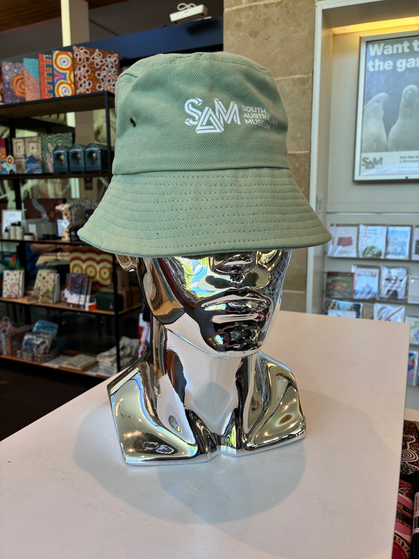 top SAM BUCKET HAT KIDS SMALL GREEN