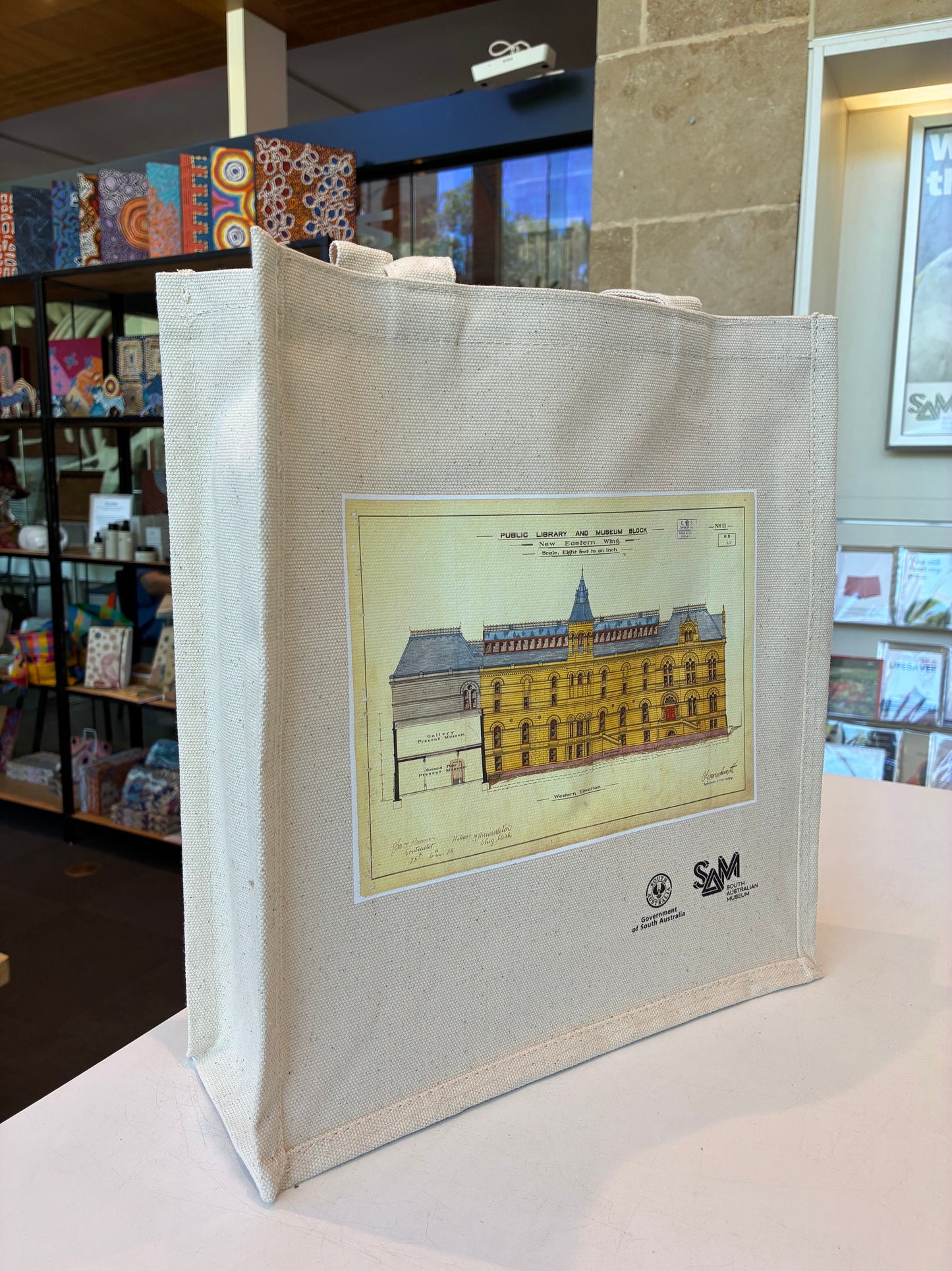 fin SAM HERITAGE TOTE EXEC CANVAS